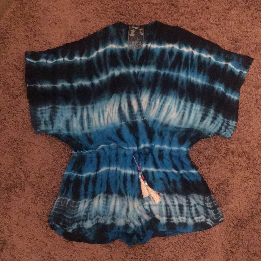 Tie-dyed romper